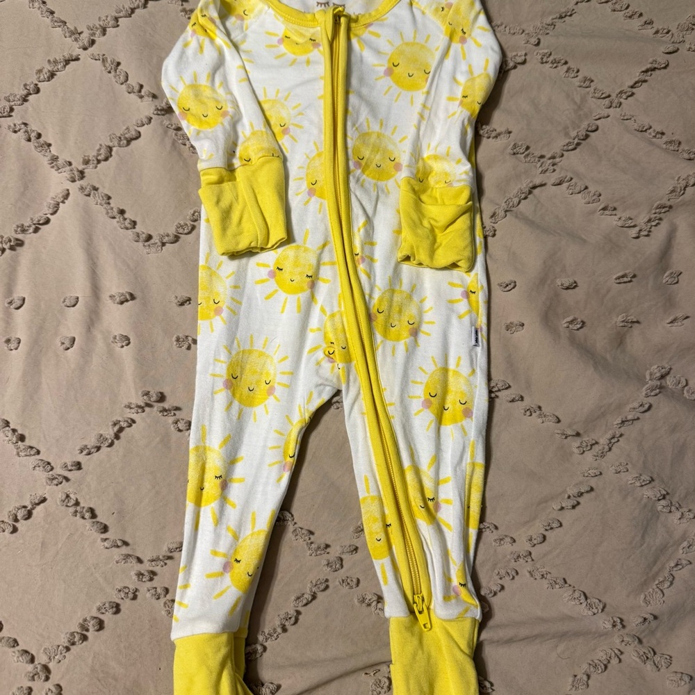 Little Sleepies Sunburst Yellow Footie